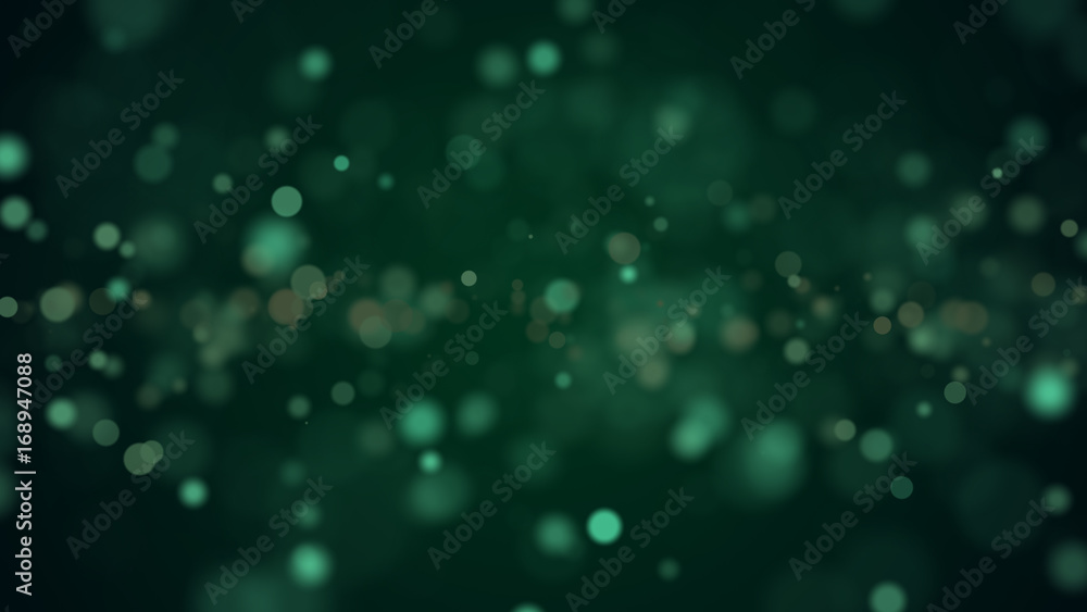 Poster abstract background with bokeh defocused lights and shadow. 3d render