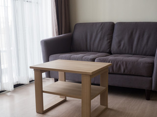 Cozy stylish living room with sofa set .Modern living room with sofa and furniture.