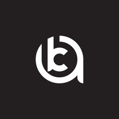 Initial lowercase letter logo ak, ka, k inside a, monogram rounded shape, white color on black background

