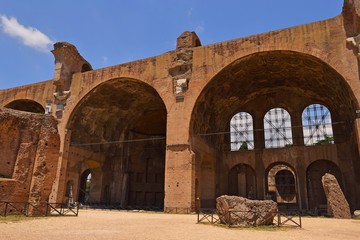 The Roman Forum, Italian Foro Romano in Rome, Italy. 