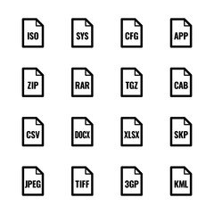 File type icons: Miscellaneous – Bazza UL series