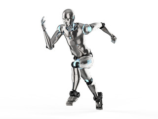 humanoid robot running