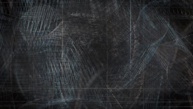 Polygonal geometric surface. Computer generated loop. Abstract motion background. Rendered 4k-UHD