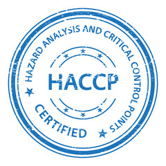 HACCP (Hazard Analysis and Critical Control Points) stamp. HACCP rubber stamp. Vector HACCP stamp. HACCP Grunge stamp. Roter stempel. - obrazy, fototapety, plakaty