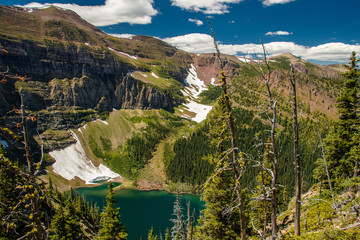 Glacial lake on the Akamina ridge trail, Waterton NP, Canada