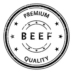 Beef and premium quality stamp. Beef rubber stamp. Vector Beef stamp. Beef Grunge stamp. Roter stempel.