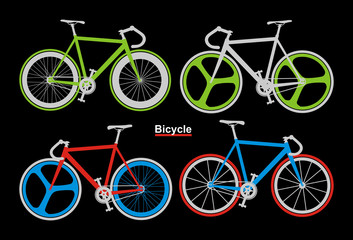 bicycle sport, vector image