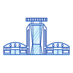 high shopping center lines icon