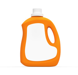 Blank laundry detergent bottle