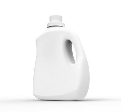 Blank laundry detergent bottle