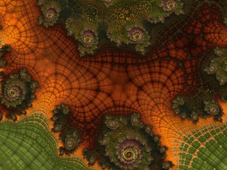 Fractal created based on the data. It is a mix of tundra,  pine forests and many other plants. Organic structure of the ornament resembles the natural conditions of the world