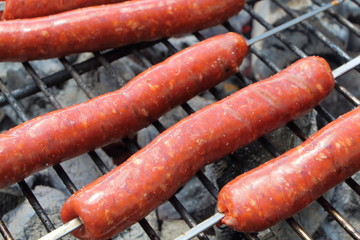 Merguez sur le barbecue