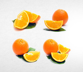 orange or collection orange on a background.