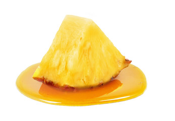 Pineapple and honey isolated