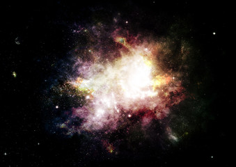 galaxy in a free space