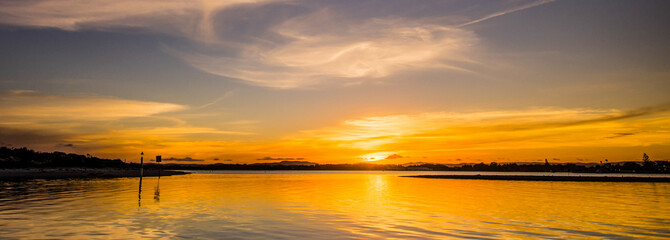 Sunset at Wallis Lake Forster Australia