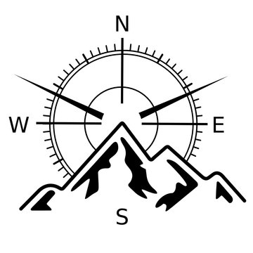 boussole montagne