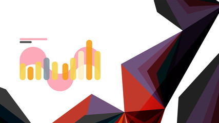 Modern triangle presentation template