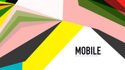 Modern triangle presentation template