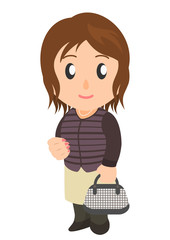 おしゃれな女性　セレブ