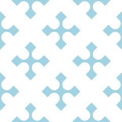 Geometric pattern for wallpapers. Blue and white seamless background