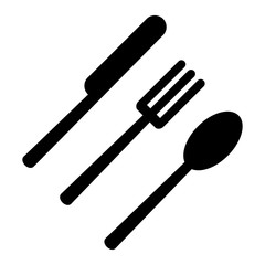 fork black icon
