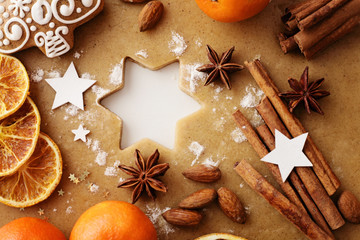 baking christmas cookies