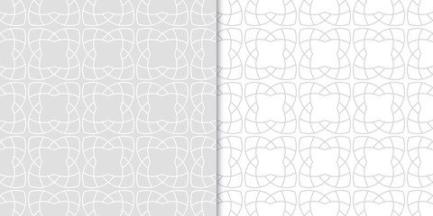 Light gray geometric backgrounds. Seamless pattern