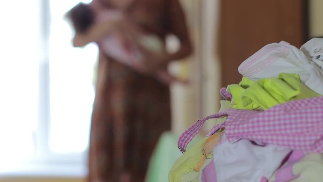 Household chores and caring for a newborn