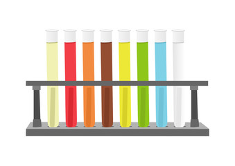 Test tubes with Chemicals