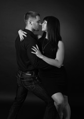 dancing young couple