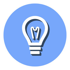 Lamp - vector icon.
