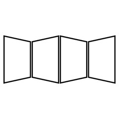 Map black color icon .