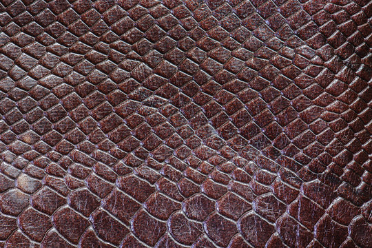 Surface of brown leather for background