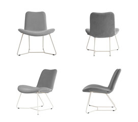 Fototapeta premium Grey padded Chair