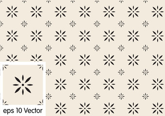 Retro pattern of geometric shapes