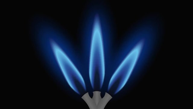 Veilleuse. Chauffe-eau. Flammes bleues 