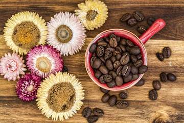 Coffee Concept. Top View