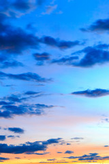 beautiful colorful sky and cloud in twilight time background