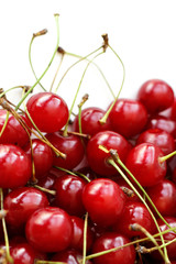 Ripe cherry fruits