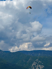 Paraglider at Sopot, Bulgaria