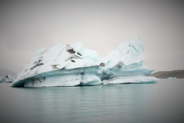 Islande Iceberg jumeau à Jokulsarlon