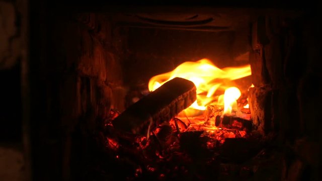 Fireplace fire water heater heating comfort