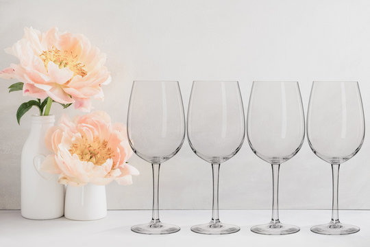 Classic Wine Glass + No Stem Tumbler Graphic by Leo Flo Mockups