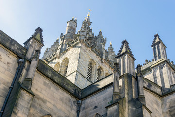 Fototapeta na wymiar antique church building in Edinburgh, Scotland