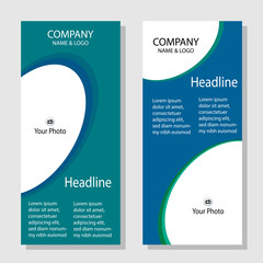 Roll-up banner template	