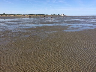 Wattenmeer vor Cuxhaven bei Ebbe