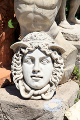 Stone carved Medusa head © Inna Felker