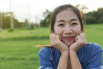 Fototapeta premium Asian girl
