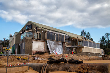 The Collaroy Beach Club suffered extensive structural damage in Australia's worst storms for 40...